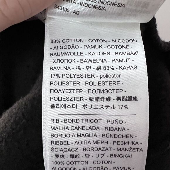 Levis Hoodie Womens Small Black Sequins Spell Out Pullover Sweatshirt - Picture 6 of 7